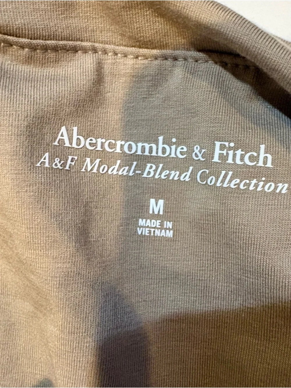 Abercrombie & Fitch Sleeveless Ruched Maxi Dress in Taupe size M